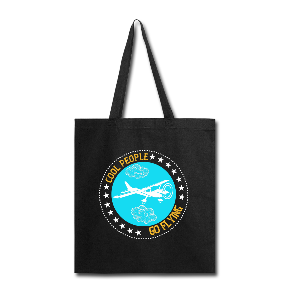 Cool People Go Flying - Tote Bag - black