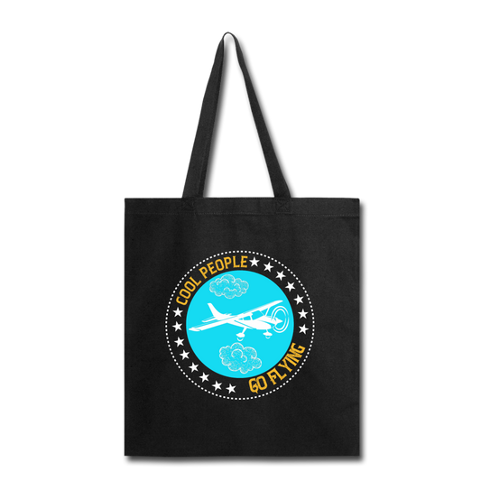 Cool People Go Flying - Tote Bag - black