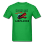 If Money - Happiness - Airplanes - Unisex Classic T-Shirt - bright green