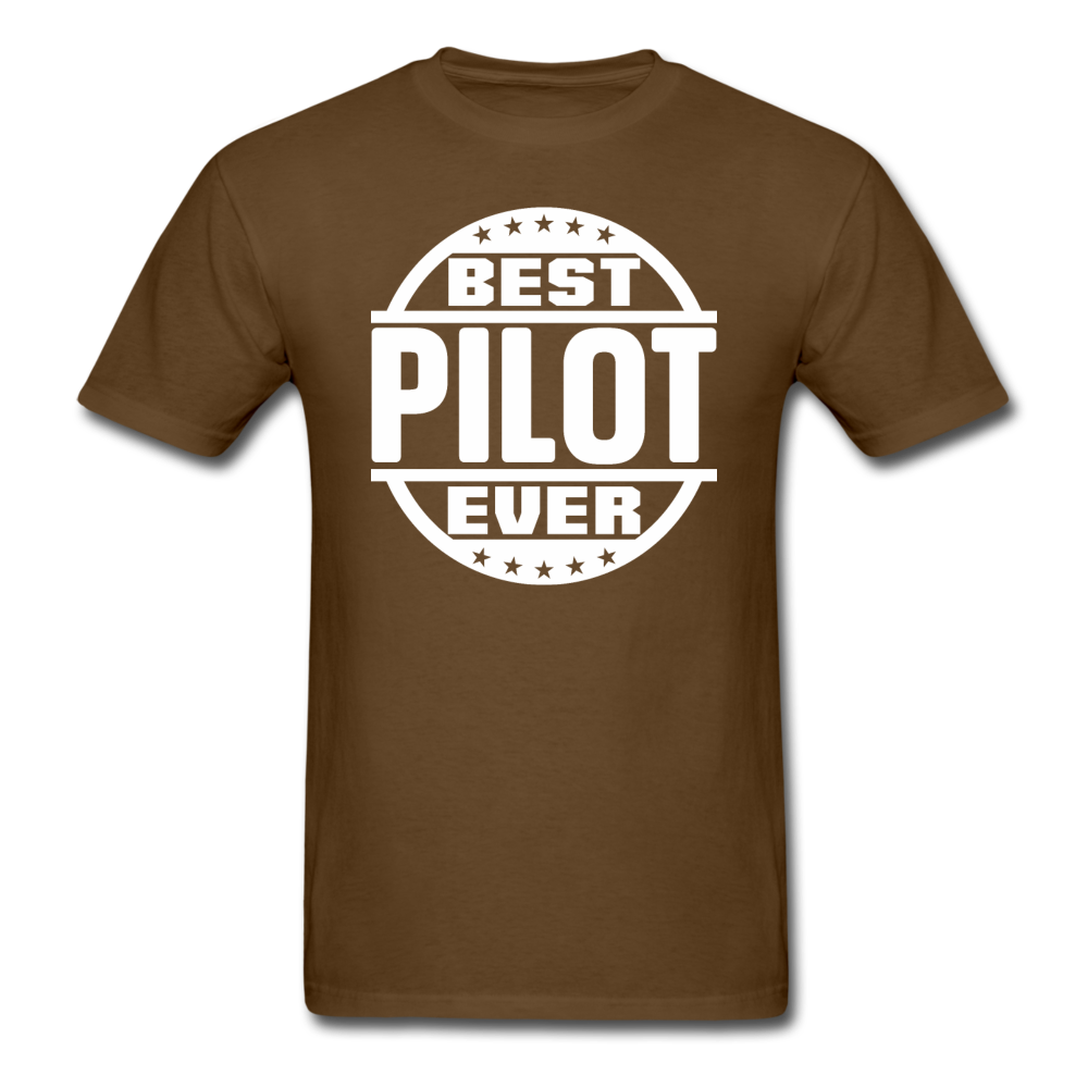 Best Pilot Ever - White - Unisex Classic T-Shirt - brown