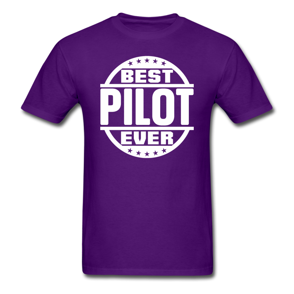 Best Pilot Ever - White - Unisex Classic T-Shirt - purple