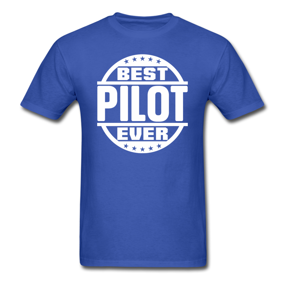 Best Pilot Ever - White - Unisex Classic T-Shirt - royal blue