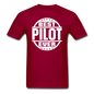 Best Pilot Ever - White - Unisex Classic T-Shirt - dark red