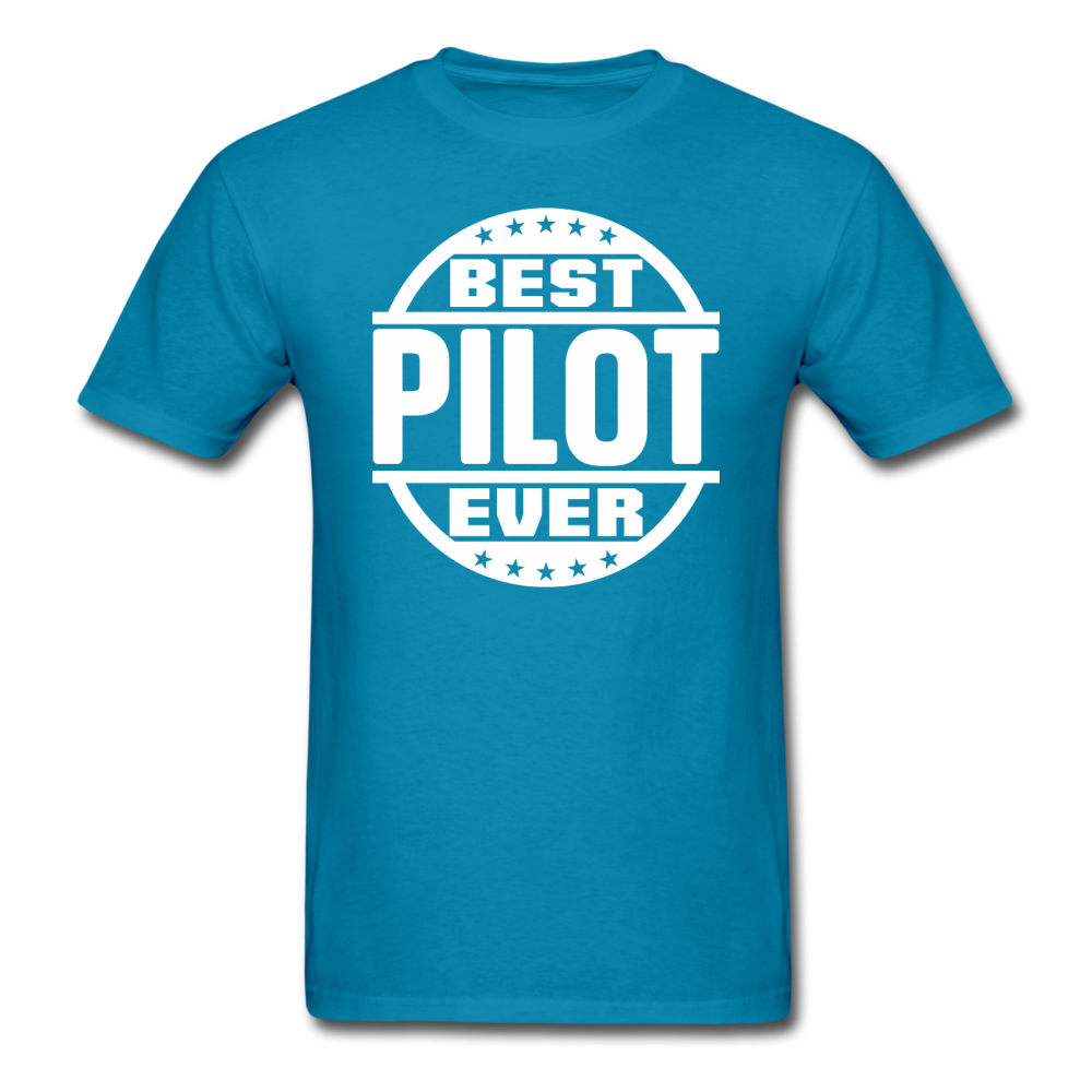 Best Pilot Ever - White - Unisex Classic T-Shirt - turquoise