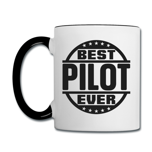 Best Pilot Ever - Black - Contrast Coffee Mug - white/black