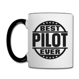 Best Pilot Ever - Black - Contrast Coffee Mug - white/black
