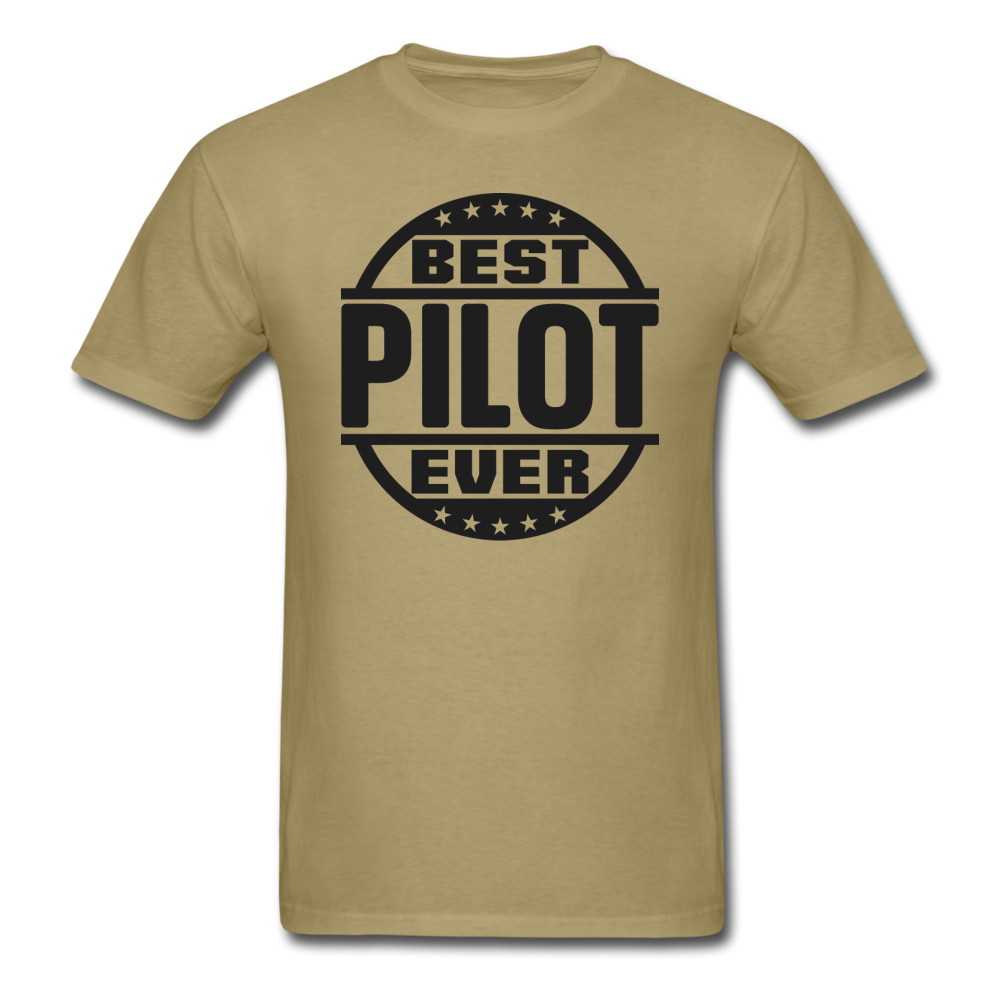 Best Pilot Ever - Black - Unisex Classic T-Shirt - khaki