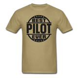 Best Pilot Ever - Black - Unisex Classic T-Shirt - khaki
