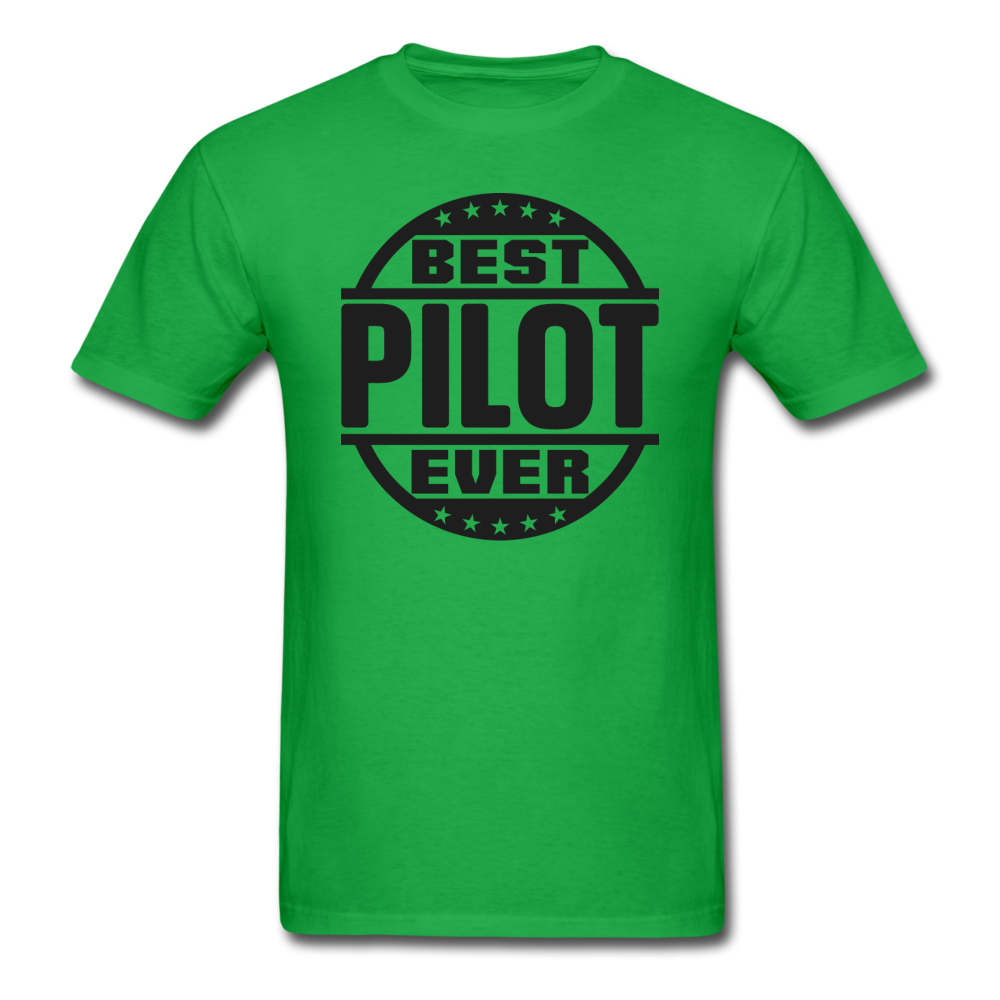 Best Pilot Ever - Black - Unisex Classic T-Shirt - bright green