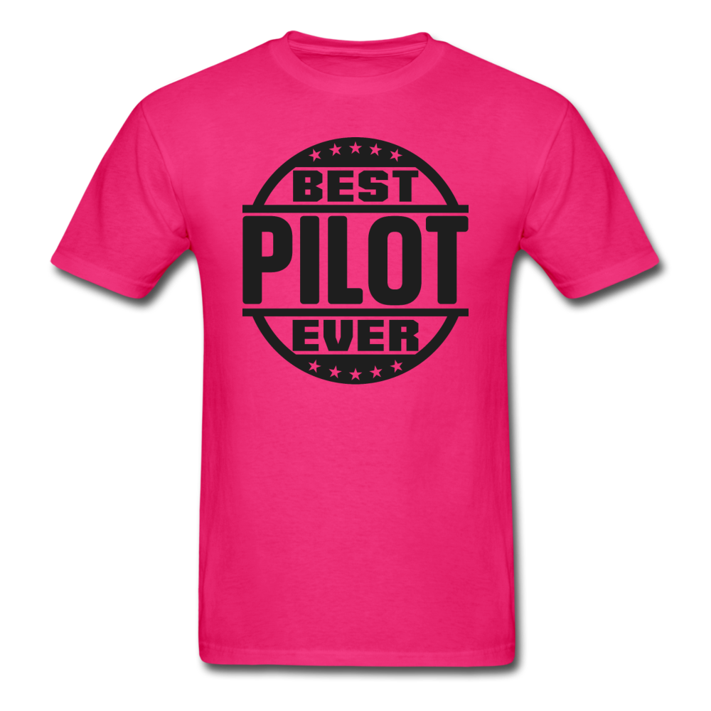 Best Pilot Ever - Black - Unisex Classic T-Shirt - fuchsia