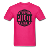 Best Pilot Ever - Black - Unisex Classic T-Shirt - fuchsia