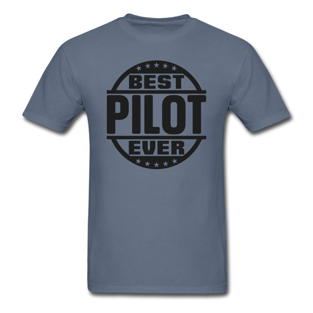 Best Pilot Ever - Black - Unisex Classic T-Shirt - denim