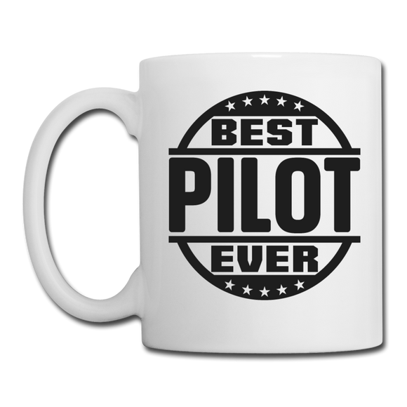 Best Pilot Ever - Black - Coffee/Tea Mug - white