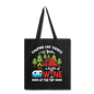 Camping - Bottle Of Wine - Tote Bag - black