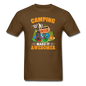 Camping Is Awesome - Beer - Unisex Classic T-Shirt - brown