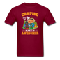 Camping Is Awesome - Beer - Unisex Classic T-Shirt - burgundy