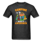 Camping Is Awesome - Beer - Unisex Classic T-Shirt - heather black