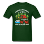 Camping - Bottle Of Wine - Unisex Classic T-Shirt - forest green