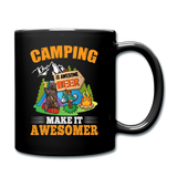 Camping Is Awesome - Beer - Full Color Mug - black