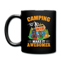 Camping Is Awesome - Beer - Full Color Mug - black