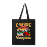 Camp More Worry Less - Tote Bag - black