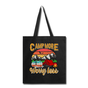 Camp More Worry Less - Tote Bag - black