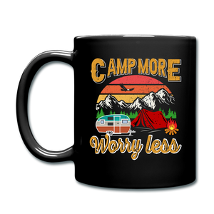 Camp More Worry Less - Full Color Mug - black