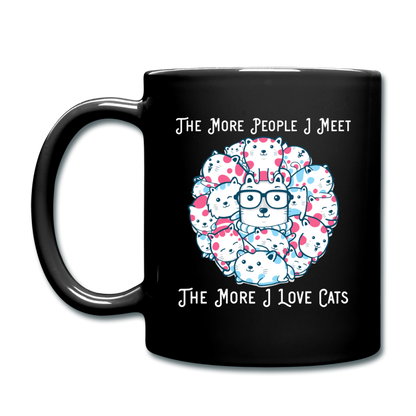 The More People I Meet - Cats - White - Full Color Mug - black