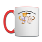 I would Spend 9 Lives WIth You - Contrast Coffee Mug - white/red