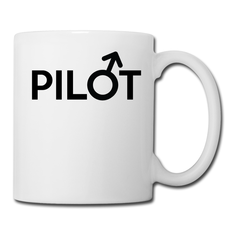 Pilot - Male - Black - Coffee/Tea Mug - white