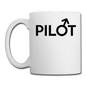 Pilot - Male - Black - Coffee/Tea Mug - white