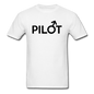 Pilot - Male - Black - Unisex Classic T-Shirt - white