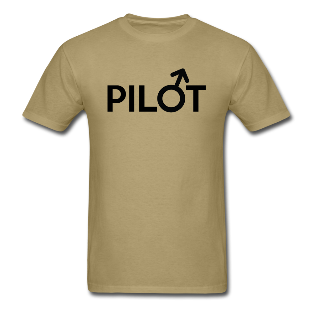 Pilot - Male - Black - Unisex Classic T-Shirt - khaki