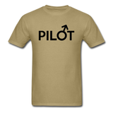 Pilot - Male - Black - Unisex Classic T-Shirt - khaki