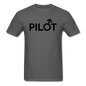 Pilot - Male - Black - Unisex Classic T-Shirt - charcoal