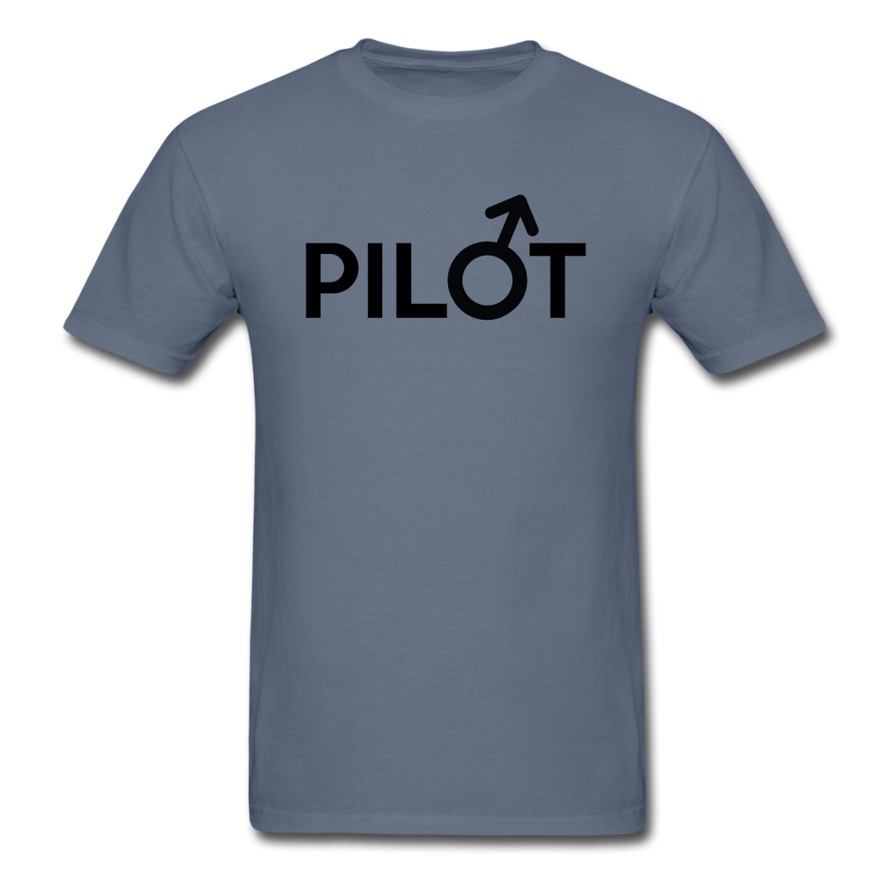 Pilot - Male - Black - Unisex Classic T-Shirt - denim