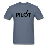 Pilot - Male - Black - Unisex Classic T-Shirt - denim
