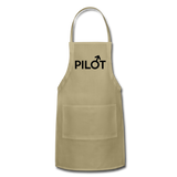 Pilot - Male - Black - Adjustable Apron - khaki
