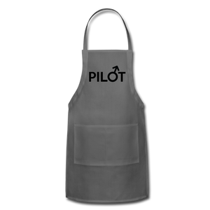 Pilot - Male - Black - Adjustable Apron - charcoal