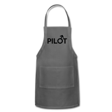 Pilot - Male - Black - Adjustable Apron - charcoal