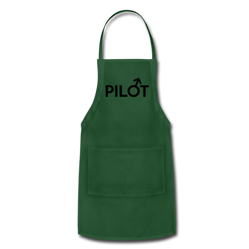 Pilot - Male - Black - Adjustable Apron - forest green