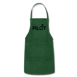 Pilot - Male - Black - Adjustable Apron - forest green