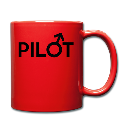 Pilot - Male - Black - Full Color Mug - red