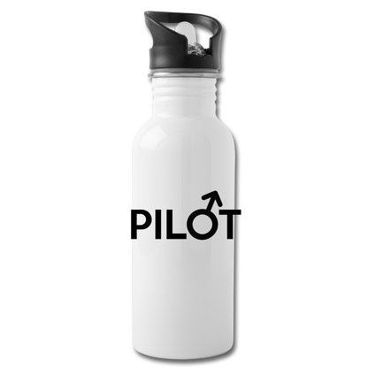 Pilot - Male - Black - Water Bottle - white