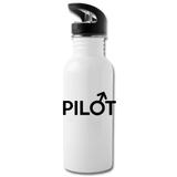 Pilot - Male - Black - Water Bottle - white