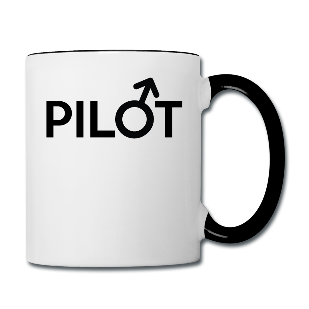 Pilot - Male - Black - Contrast Coffee Mug - white/black