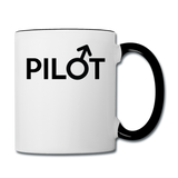 Pilot - Male - Black - Contrast Coffee Mug - white/black