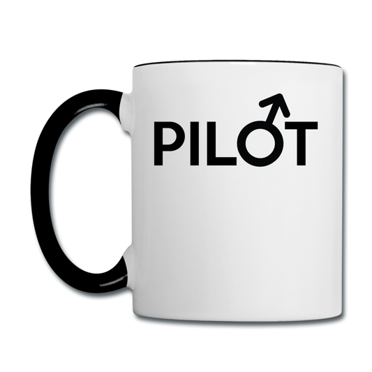 Pilot - Male - Black - Contrast Coffee Mug - white/black