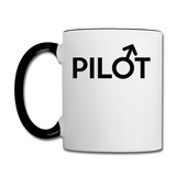 Pilot - Male - Black - Contrast Coffee Mug - white/black