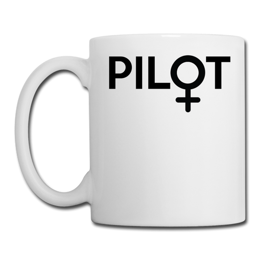 Pilot - Female - Black - Coffee/Tea Mug - white